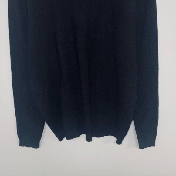 INC International Concepts Vintage Sweater Women's Size XL Black Knit Collared - Picture 4 of 7